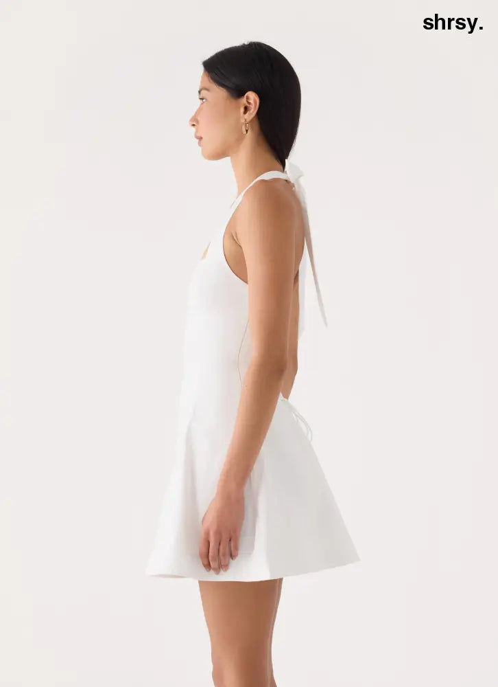 Alesandree Mini Dress - White - Mini Dresses