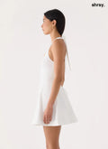 Alesandree Mini Dress - White - Mini Dresses