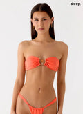 Emelina Strapless Bikini Top - Orange - Swimwear