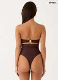 Selvina Strapless Swimsuit - Chocolate - Swimwear
