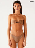 Sun Spell Bikini Bottom - Gold - Swimwear